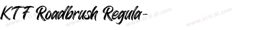 KTF Roadbrush Regula字体转换